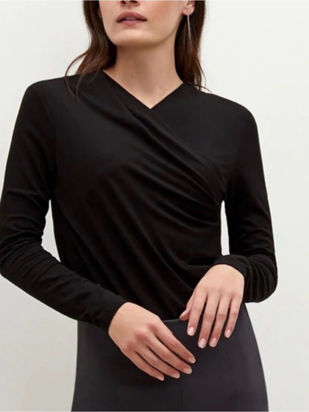 M.M.LAFLEUR ‘Octavia’ Faux Wrap Top